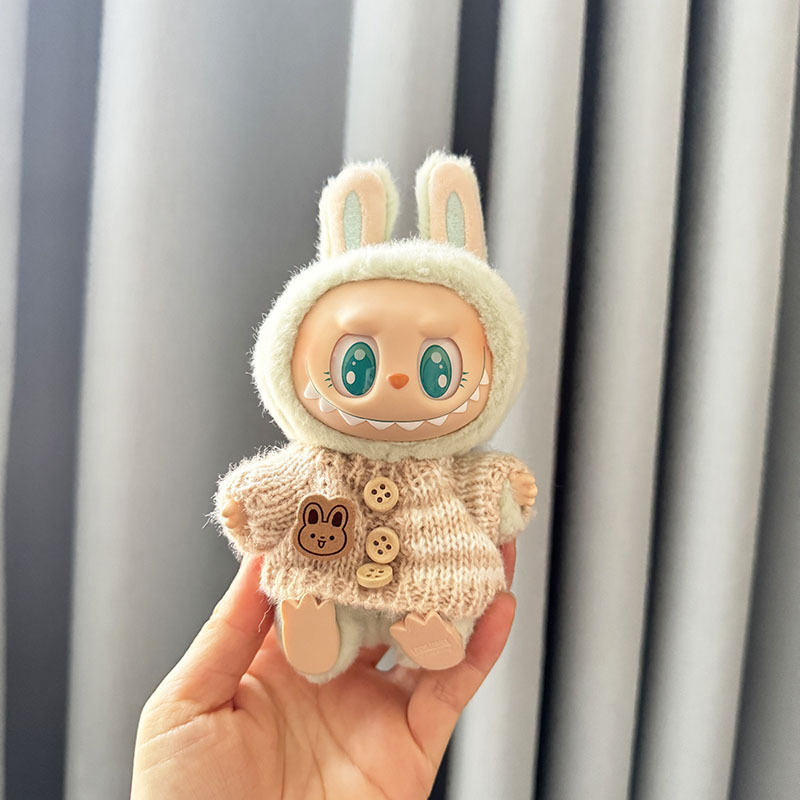 仅衣服] 一二代钥匙扣La布布衣服挂件拉布布坐坐派对熊标围巾帽子|undefined