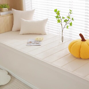 New Style Bay Window Cushion Customized Four Seasons Universal Light Luxury High-end Balcony Bedroom Transformation Windowsill Cushion Striped Sponge