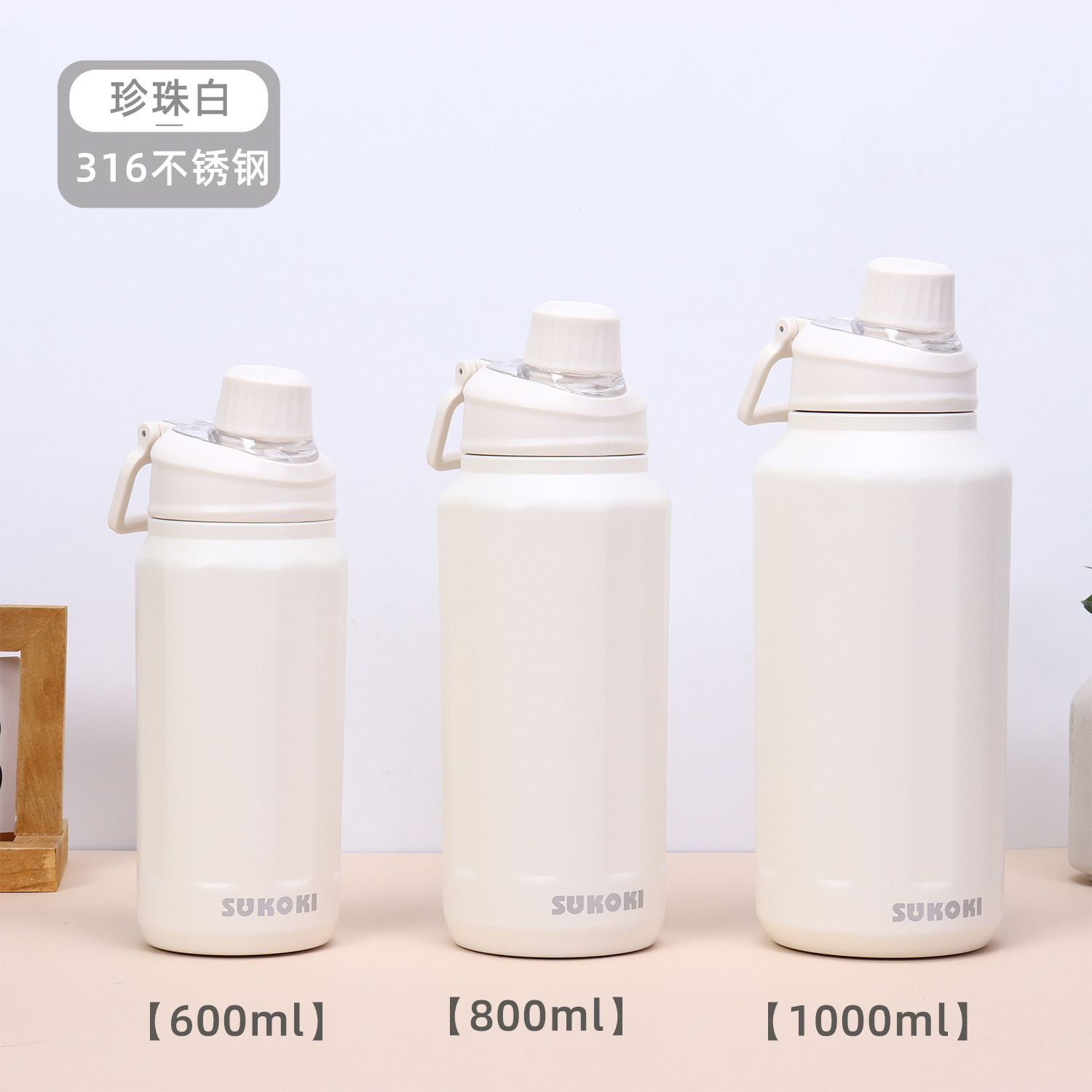 Hervidor térmico 316 acero inoxidable gran capacidad botella deportiva viaje automóvil uso exterior