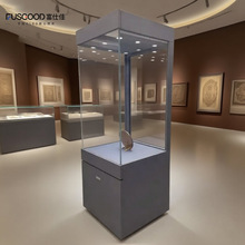 液晶透明展示柜珠宝文物展柜博物馆展台陈列柜古董文物玻璃展示柜