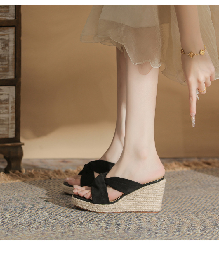 Sandal cao gót nữ hở mũi đế xuồng gót 9 cm — màu đen chi tiết 13