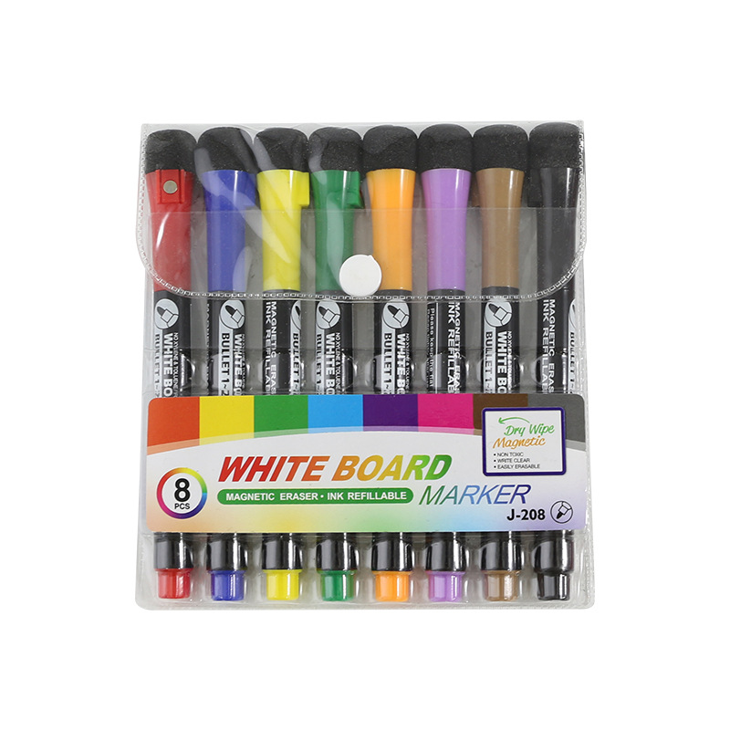 Absorbente magnético esponja cabeza pluma cubierta borrable color marca graffiti pizarra pluma marca marcador pluma