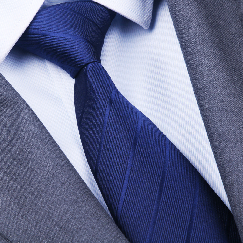 (지퍼형) 8cm 인기 블루 넥타이
