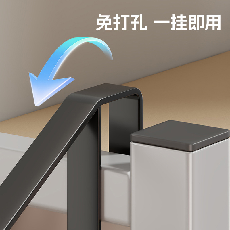 床上床尾放衣服神器宿舍好物衣架床边衣物收纳挂架寝上铺置物架子|undefined