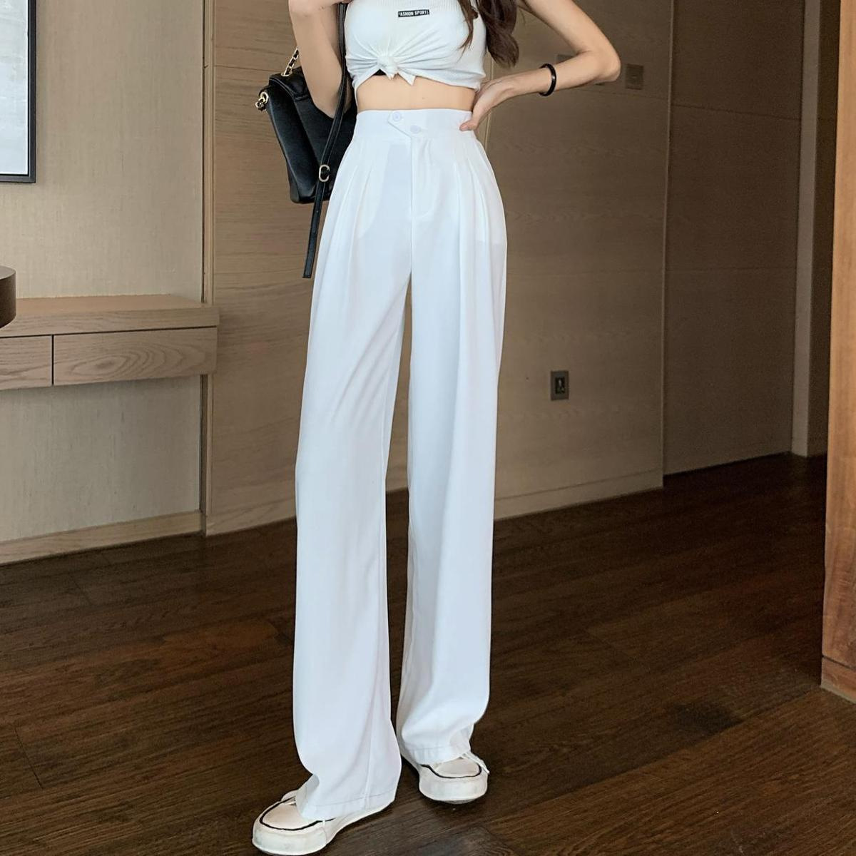 Business Style Women's Office Daily Business Solid Color Full Length Dress Pants