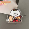 Co -branded authorized Cute Cartoon Puppy Acrylic Terrier Girl Signing Piping Clamp Student Mini PP Folder Wholesale