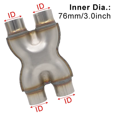 connecting pipe 51 57 63 — Exhaust pipe - type-h-76mm