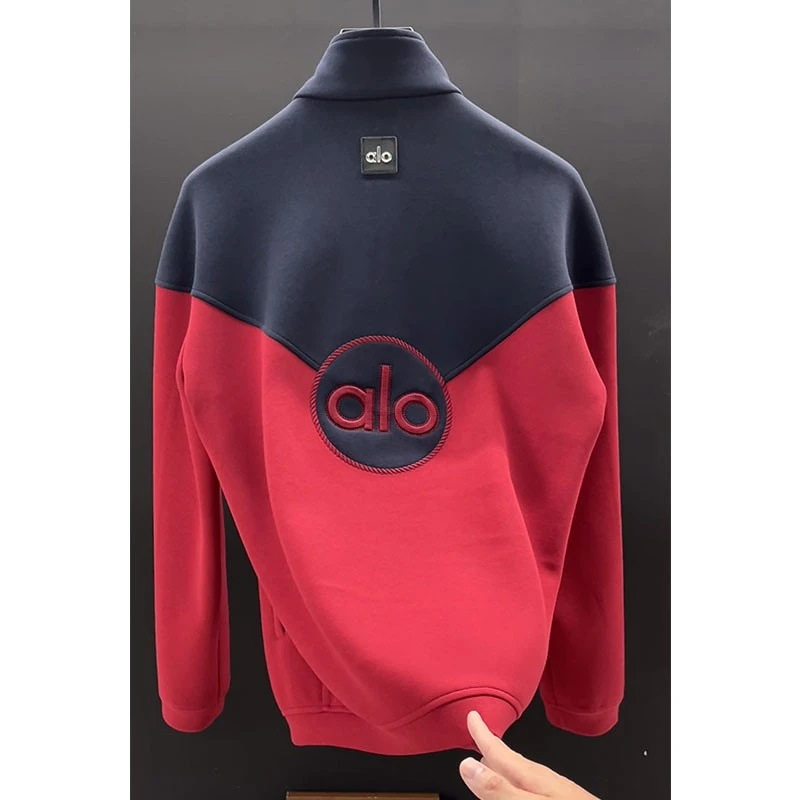 High end color block color block long sleeve fashion fashion jacket, luxury light zipper, autumn fashion jacket, casual and versatile masculine trend