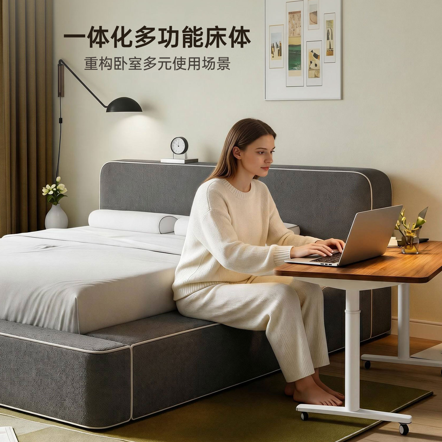Cama de esponja comprimida cama lateral para mascotas espacio pequeño vacío cama de esponja comprimida tela anti-atraqueo juegos de oficina para dormir