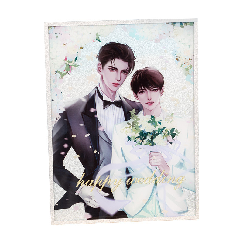 纯亚克力镭射色纸UV色纸双闪流沙柯式印刷动漫漫展周边相关