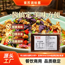 津功夫紫苏调味酱烤鱼牛蛙炒螺小龙虾调味料批发100g源头工厂批发