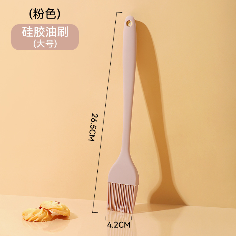 Cepillo de aceite grande marrón-rojo