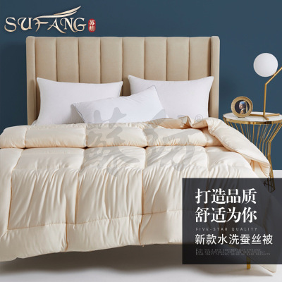 2021 new pattern washing Silk quilt washing silk temperature stable hotel Homestay household quilt colour Diversity