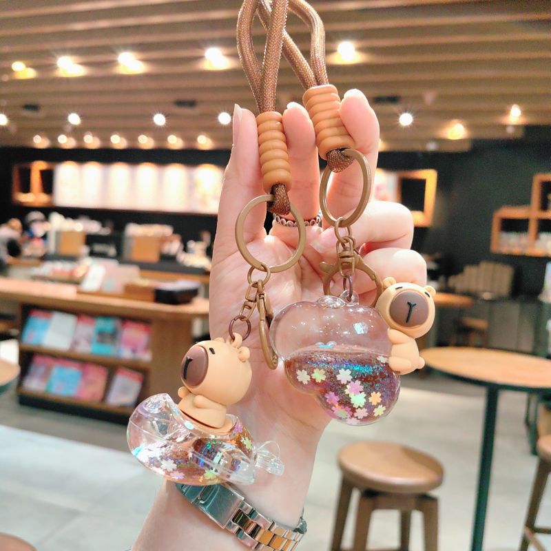 52g Weight Bag Pendant, Keychain Classification 1 Piece Quantity Holiday, Daily Occasion Acrylic Material Cartoon Character Pattern Unisex Gender Cute Style 1 Piece Cute Cartoon Character Acrylic Unisex Bag Pendant Keychain 2