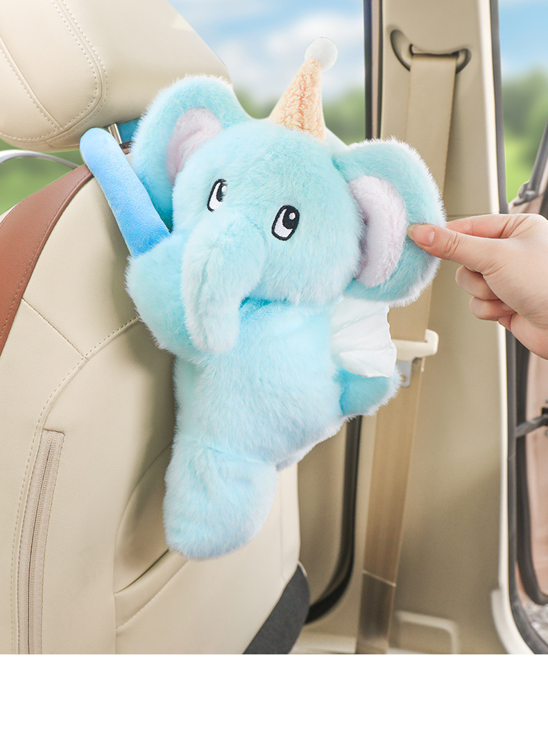 Car tissue box ladies cute 2025 new car paper box hanging paper towel bag practical