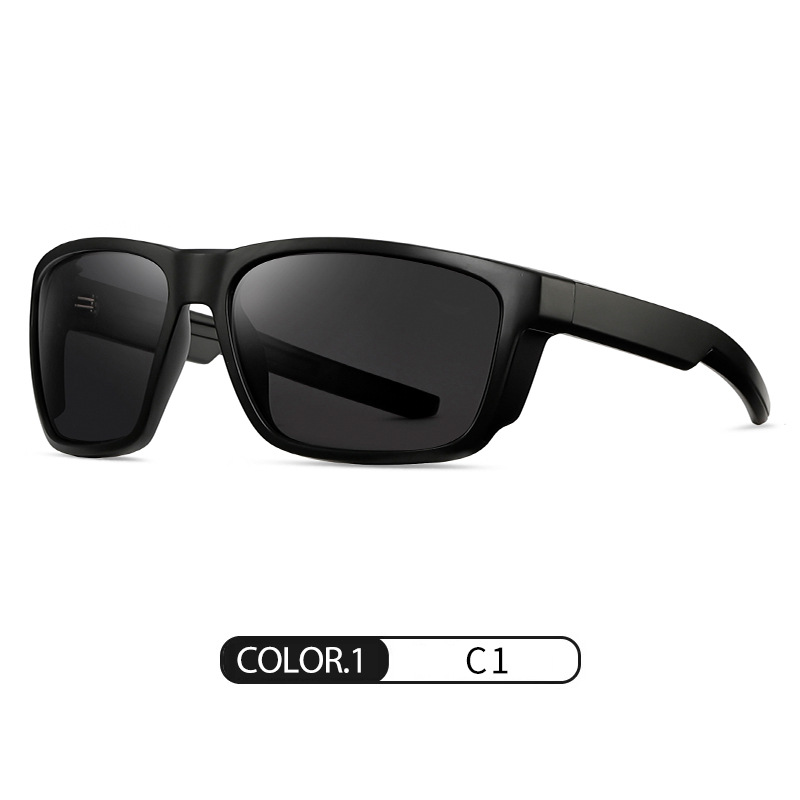 Nuevas gafas de sol polarizadas S16108 protector solar para exteriores Gafas de sol para hombres de conducción Gafas de sol de marco cuadrado de tiro callejero de moda