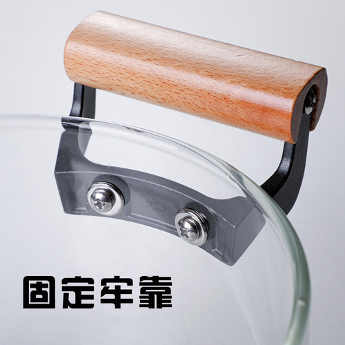 Double-eared glass pot, high borosilicate pot, stew pot for soup, high temperature gas steamer, heat-resistant electric ceramic stove