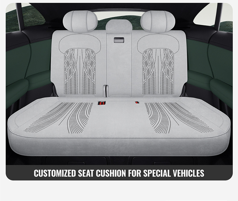 Suitable for Xiaomi Yu7 Car Seat Cushions, All-Season Universal Suede Seat Covers, Breathable, High-End Feel, Full Surround Seat Cushions