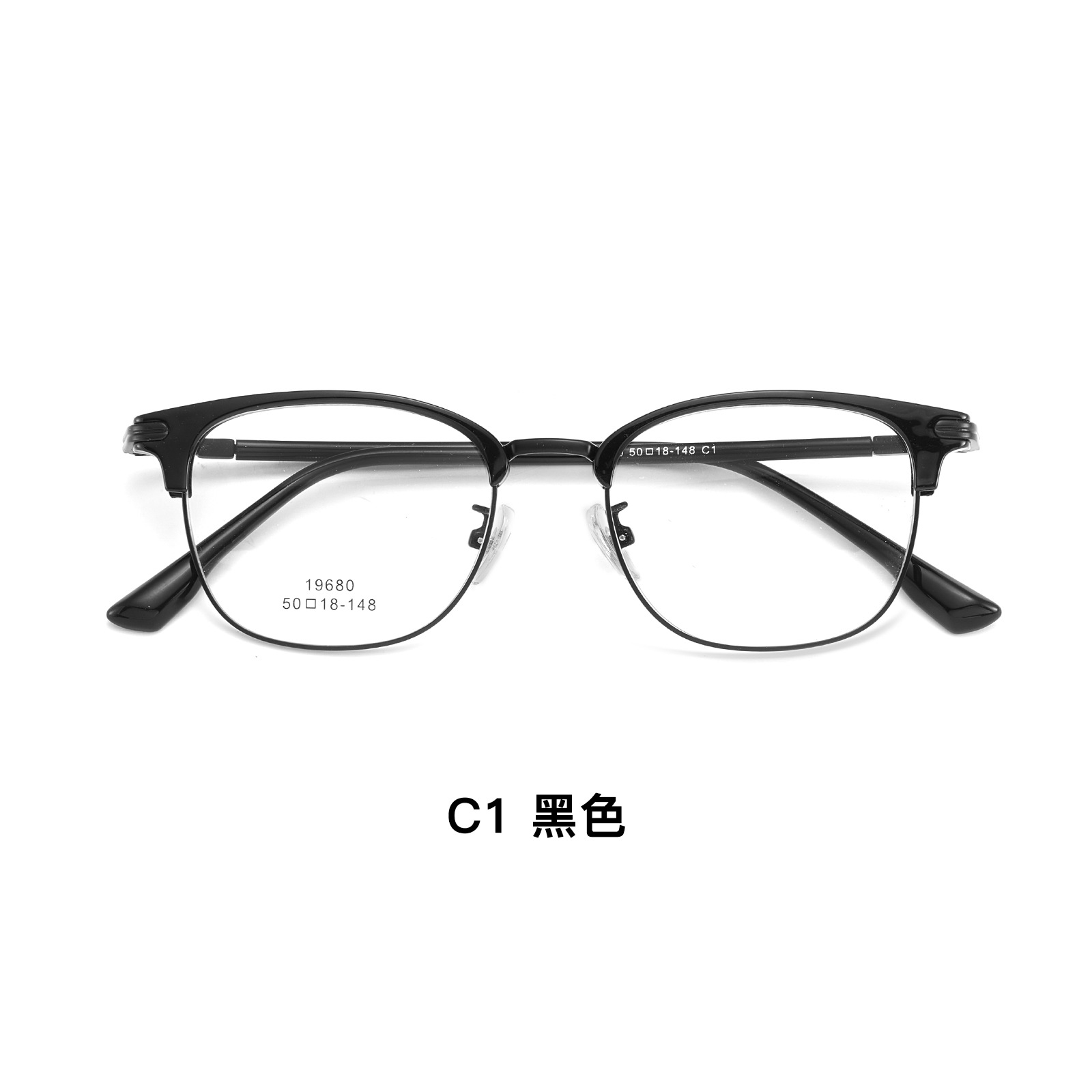 Literatura simple aleación de ocio ultraligera TR ceja marco de gafas flexibles no sujetar la cara con gafas Danyang lote