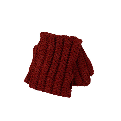 2024 new Korean version ins solid color children's scarf autumn and winter baby warm scarf Korean children's knitted scarf