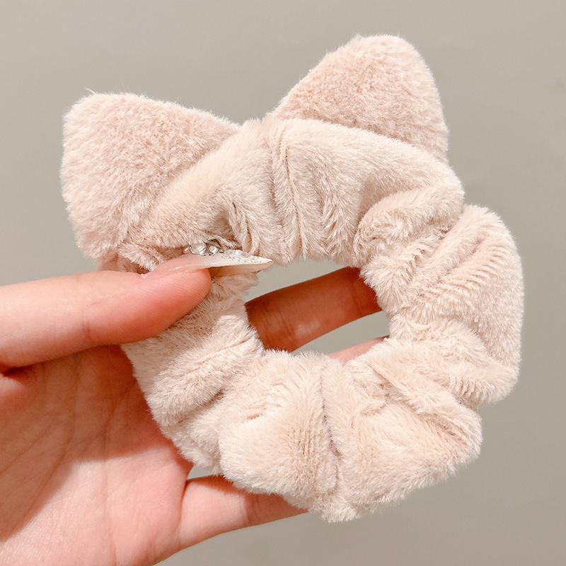 Anillo de cabello perezoso coreano cuerda de cabeza intestino grande niñas de alto nivel de la sensación de cabello de alta elasticidad correa de cabello de cabello super grande