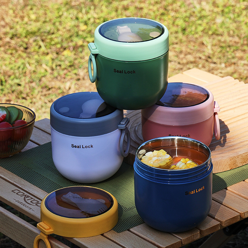 ソースメーカー304ステンレススープ缶朝食カップオート麦カッププラスチック電子レンジ学生サラリーマン|undefined