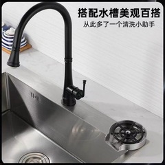 SUS304 sink high-pressure household bar automatic push-button rinsing cup and bottle washer stainless steel no-rinse cleaner