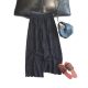 Yilu High Count Cut Out Embroider Semi-Lined Elastic Waist Straight Pants Y33599 Drop Shipping
