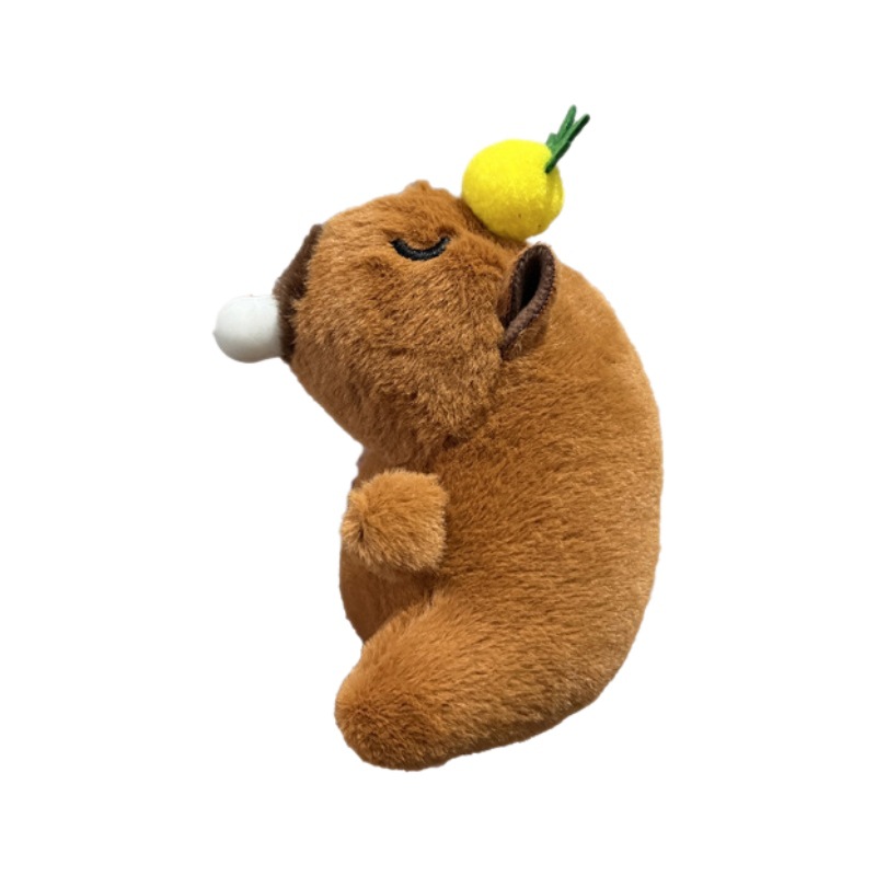 인터넷 기념 감압 침 거품 카피발라 펜던트 봉제 장난감 인형 백 펜던트 키 체인 인형