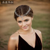 Свадебная повязка на голову Chenxing со стразами, цепочка на лоб, головной убор, обруч для свадебного платья, аксессуар CP465.