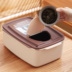 Plastic lidded tea bucket, tea dregs bucket, tea set, tea tray, waste water drainage bucket, Kung Fu tea set accessories, tea trash can