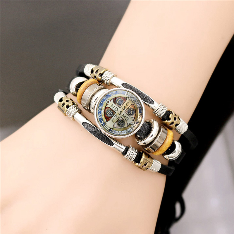 Modern Style Cool Style Cartoon Character Pu Leather Alloy Unisex Bracelets 1 Piece display picture 2