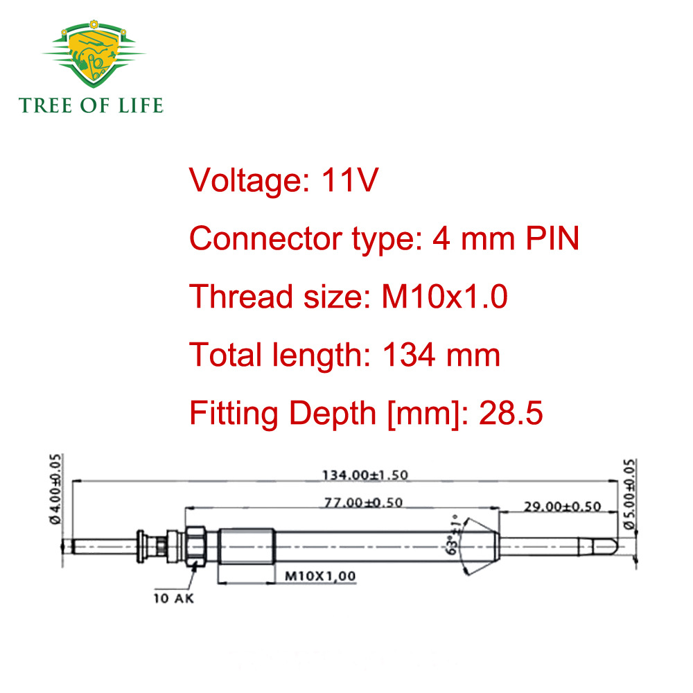 0250202042 90569338 9118201 is suitable for Opel preheating plugs