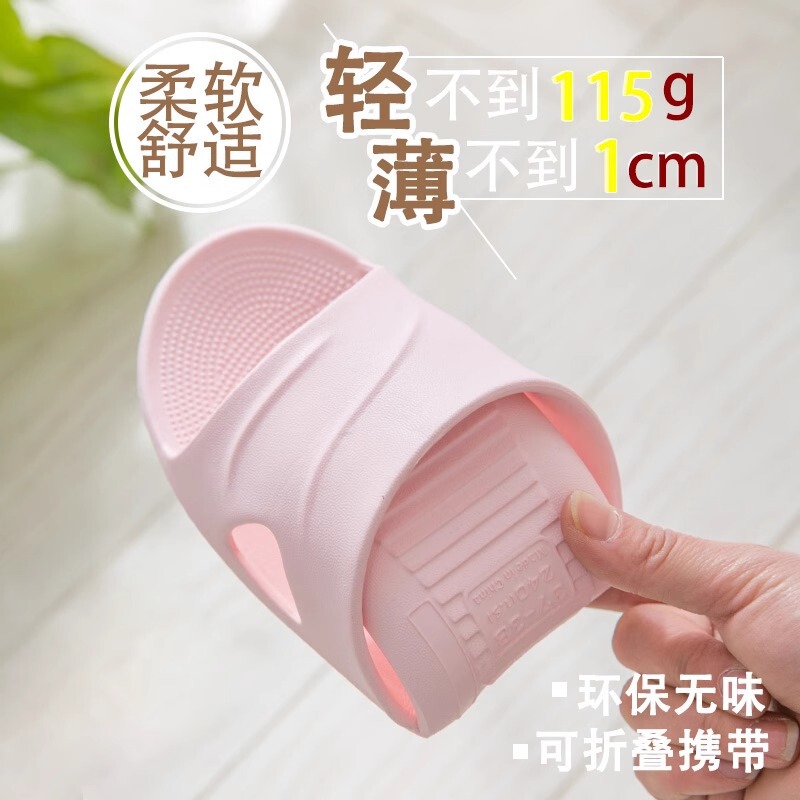 Ultra-Light, Portable, Foldableable Travel Slippers for Men and Women, Travel, Hotel, Disposable, Bathable, Non-Slip, Anti-Odor