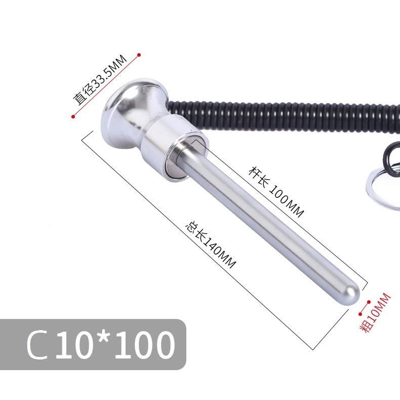 C10*100mm aluminum alloy handle