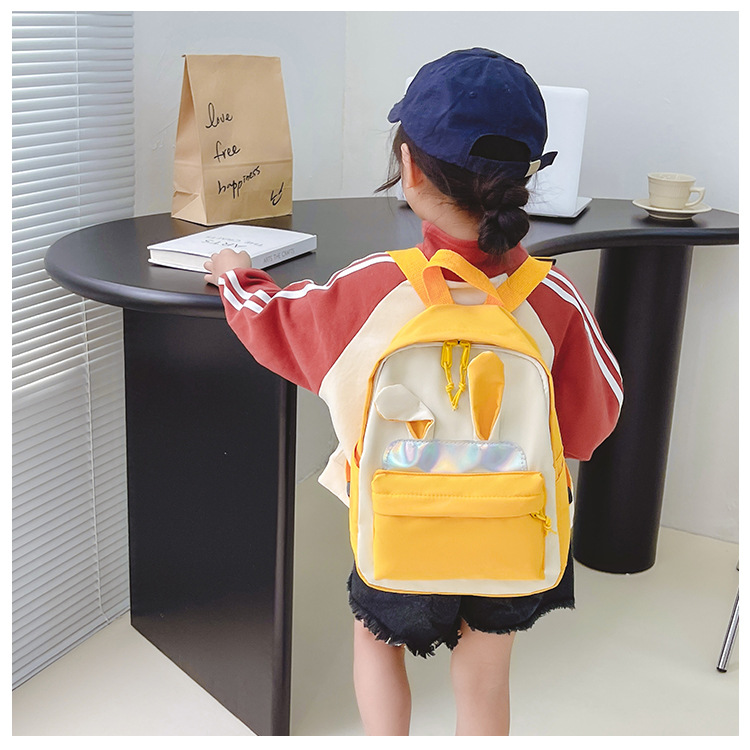 446g Weight Sequins, Sewing Thread Fashion Element Zipper Closure Type Double Shoulder Straps Strap Type Functional Backpack Bags Type Casual, School Occasion Nylon Material School Backpack, Kids Backpack Backpack Animal Pattern All Seasons Season Kid'S Gender Cute Style Square Shape Kid'S Nylon Animal Cute Sequins Sewing Thread Square Zipper Functional Backpack 7