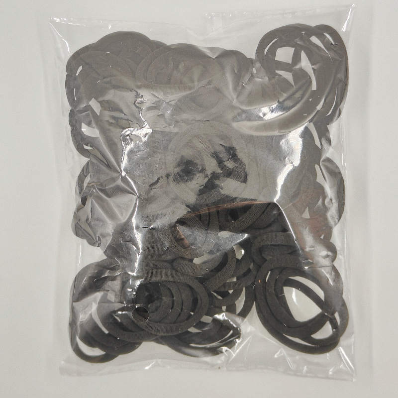 Venta directa de fábrica versión coreana 4.5 sin costuras, alta elasticidad, sin dañar el cabello, anillo de toalla para adultos, 100 anillos para el cabello, cuerda para el cabello al por mayor