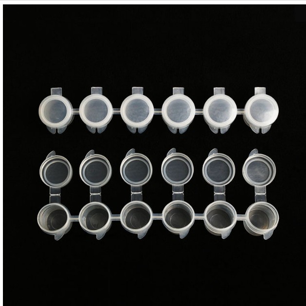 3ml6连体空盒数字油画多功能美术绘画颜料条填充基础用品便携式