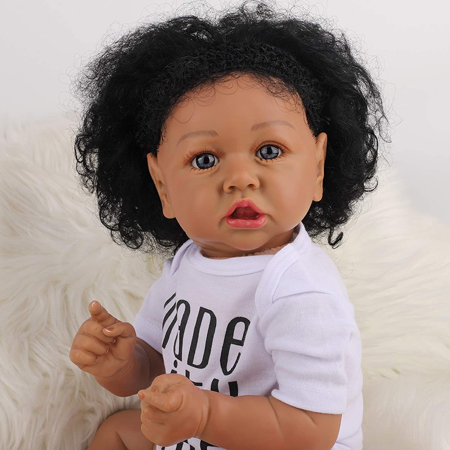 22 pulgadas muñecas negras negras transfronterizas muñecas negras muñecas negras