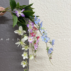 高品質シミュレーション垂糸茉莉花絹花海棠単枝軽豪華偽花家庭室内造景装飾花