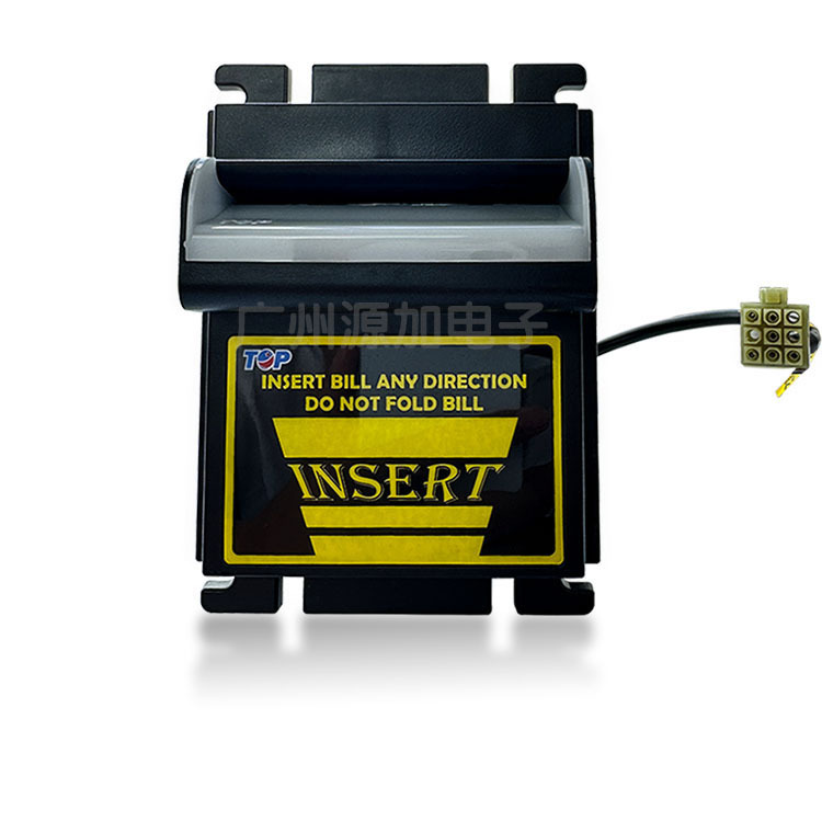El dispositivo de reconocimiento de billetes TOP bill acceptor admite múltiples divisas.