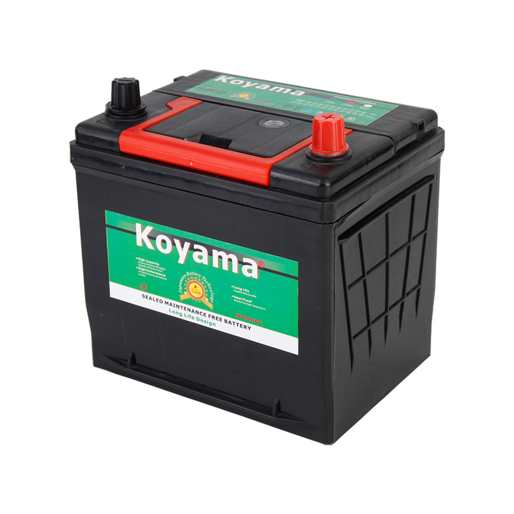 KOYAMA汽车免维护铅酸蓄电池12V60AH汽车起动电池MF55D23L