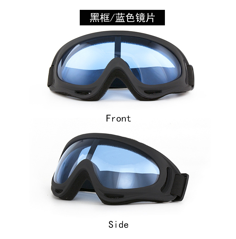 X400 Gogle do jazdy na świeżym powietrzu Motocykl Sportowe szyby przednie Wiatr i piasek Wentylator taktyczny Sprzęt taktyczny Okulary narciarskie_voghion.com