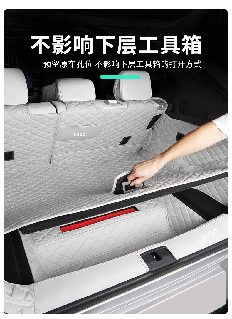 Suitable for Xpeng G6 Trunk Mat, Full Surround Trunk Mat, Luggage Mat, Xpeng Car Decoration Accessories Modification