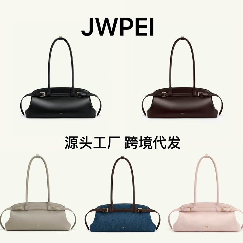 JW PEI single-shoulder underarm bag, Arden 2026 new collection, women's tote bag, Boston bowling bag, 5S417 JW PEI single-shoulder underarm bag, Arden 2026 new collection, women's tote bag, Boston bowling bag, 5S417