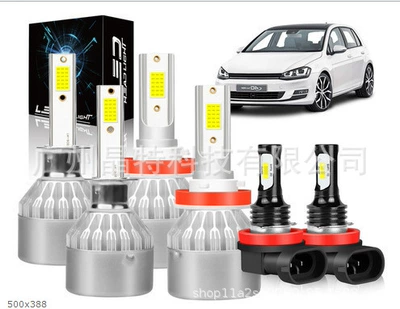 Ön faralar – near beam modified headlight - c6-silver-6-pack-h1h11h11-black-and-white