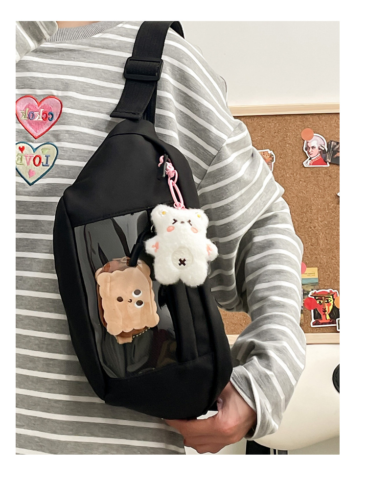 Japanese-style Instagram niche chest bags are selling well. Simple and versatile solid-color crossbody bags and Instagram student fresh single-shoulder bags are also selling well Application Scenario