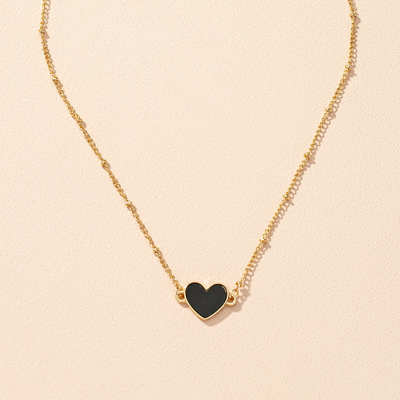 simple heart thin necklace wholesale Nihaojewelry