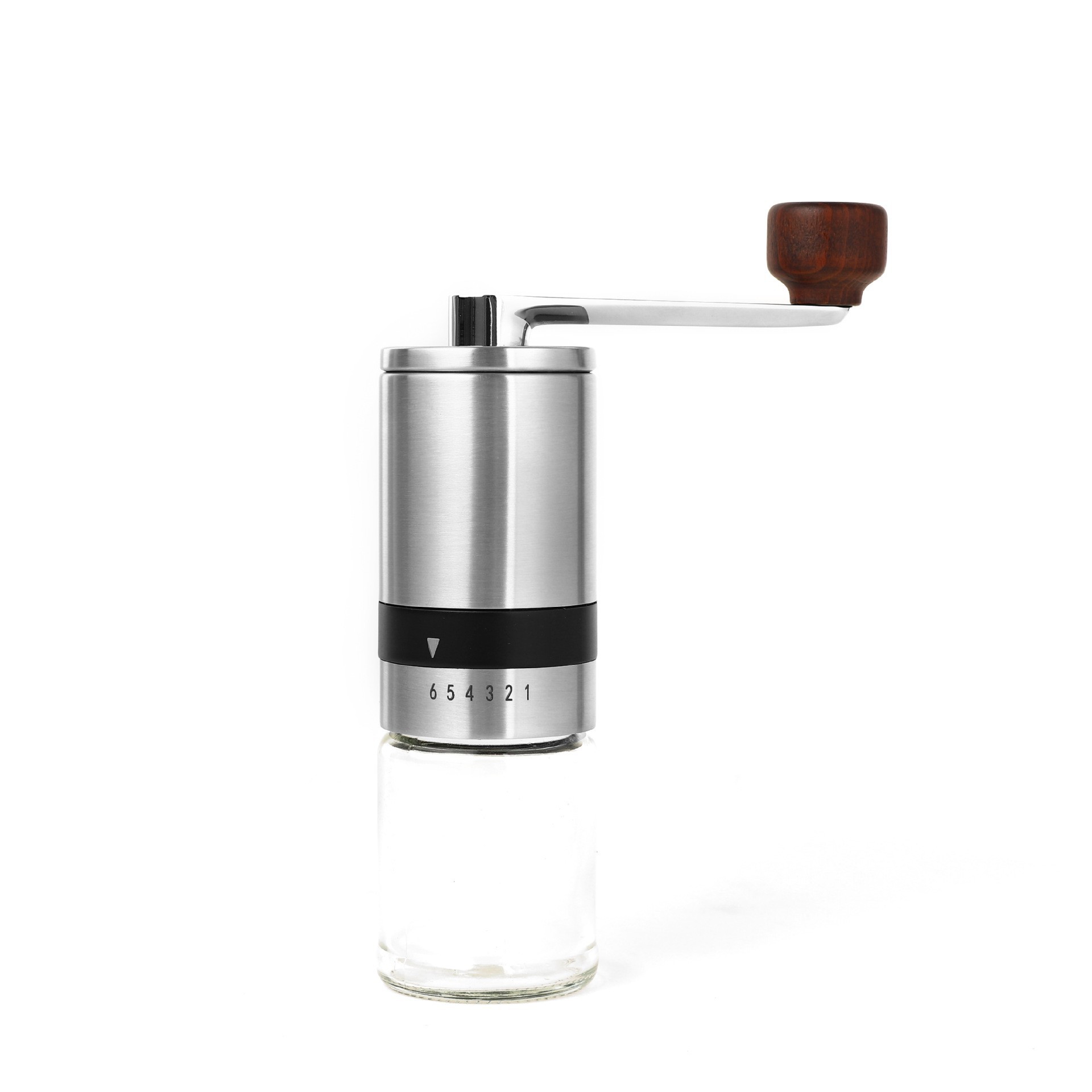 Molinillo de Café Manual de 6 Velocidades con Ajuste Externo de Acero Inoxidable SW-114