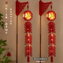 2026新年鞭炮挂饰仿真元旦春节墙上立体挂件过年喜庆氛围装饰布置